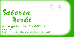 valeria merkl business card